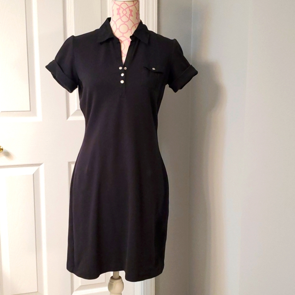 Rafaella black cotton spandex dress size small
